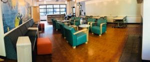Chairs and Desks in the main lounge 